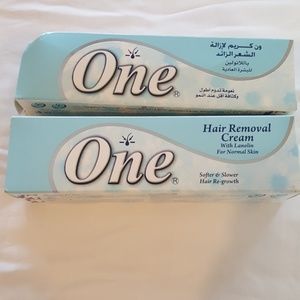 One brand hair removal cream 40 grams new on box lot of 2 apply n wipe off hair
